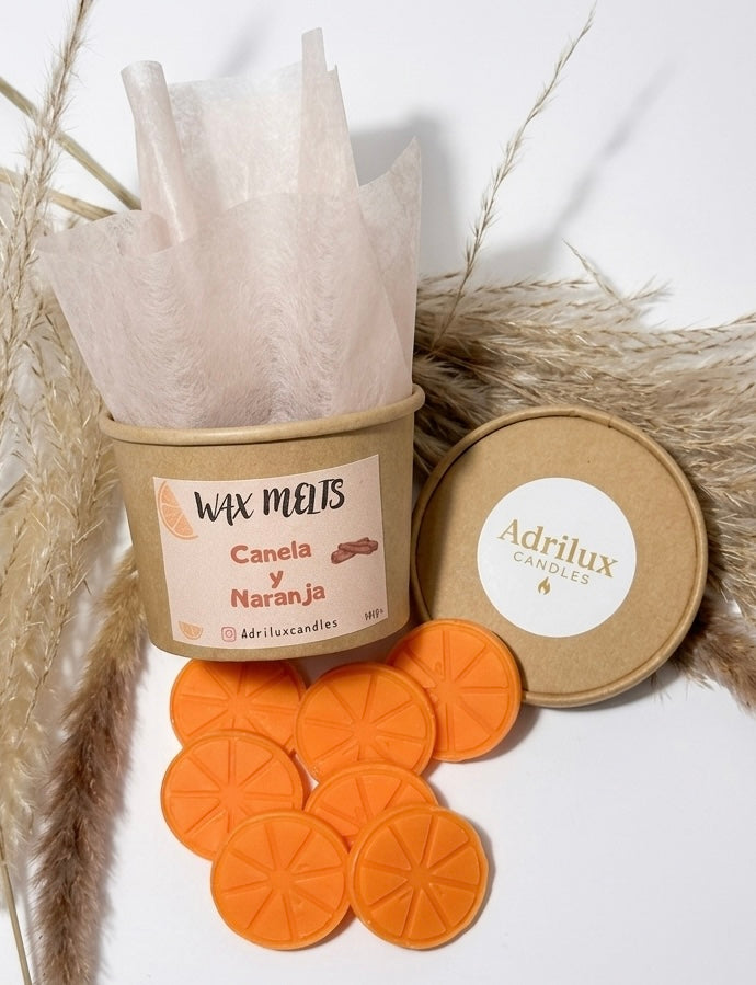 Wax melts canela y naranja